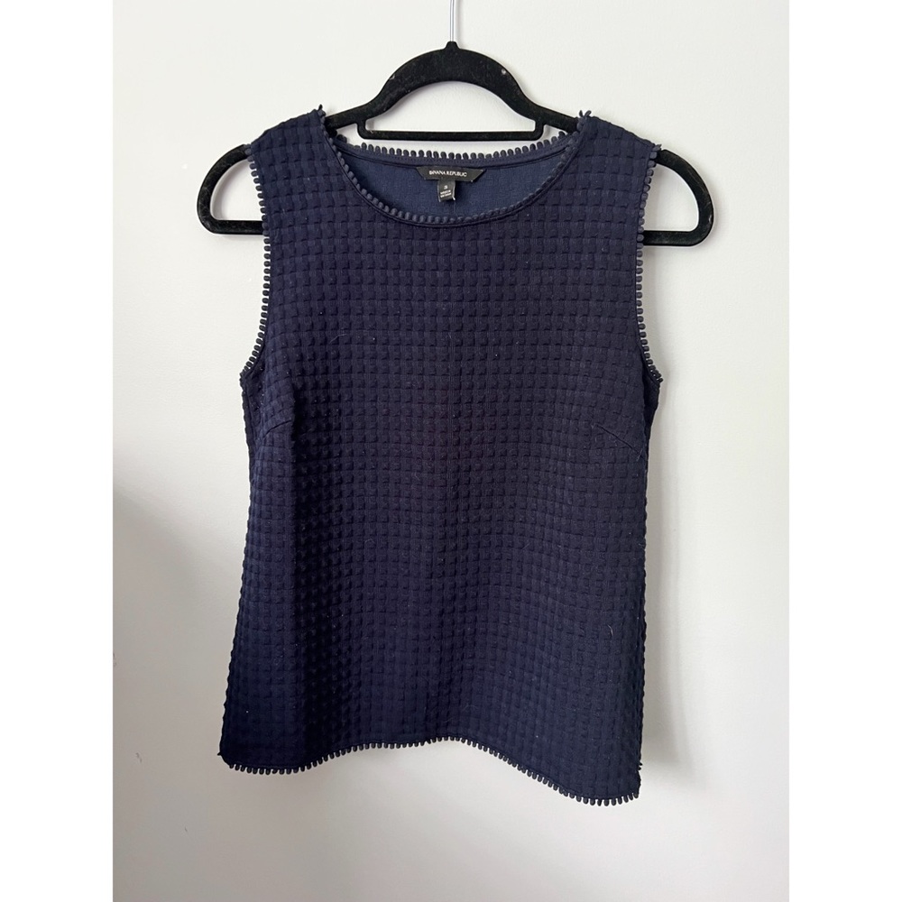 Navy Blouse by Banana Republic with Wrap Detail on Back